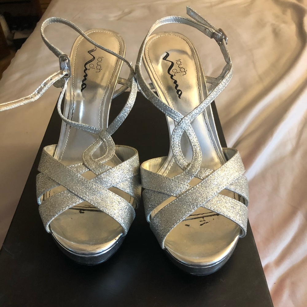 Touch of Nina silver heels